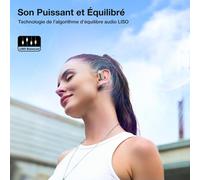 Ct3 Pro Open Ear Ecouteurs Sans Fil Bluetooth 5.4, Son Riche Et Équilibré, Audio Haute Résolution, Appels Clairs Avec Ia, Ajustement Sécurisé, 40H De Lecture, Ipx5, Charge Rapide, Rose