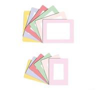 CT525C Lot de 12 cadres photo magnétiques conçus pour le bureau, la maison et l'école, support magnétique puissant, facile à changer d'images