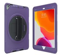 CTA Digital: PAD-PCGK10P Étui de Protection avec béquille rotative à 360° pour iPad 7e et 8e génération 10,2", iPad Air 3 et iPad Pro 10,5", Violet, PAD-PCGK10P