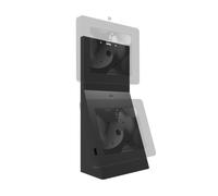 CTA Digital Support de tablette double CTA Dual VESA avec compartiment de rangement pour les boîtiers de sécurité et autres supports VESA compatibles 75 x 75 et 100 x 100 (ADD-2VDMB) - Noir