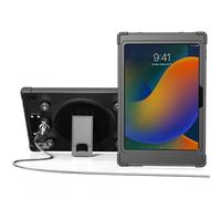 CTA PAD-SMSPC109 Étui de sécurité magnétique et résistant à l'eau pour iPad 10e génération 11" - Étui Robuste avec mécanisme de Verrouillage de sécurité et plaques métalliques - Noir
