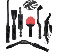 CTA Sports Pack 8 en 1 pour Wii Sport Resort - Manette de Jeu avec Détection de Mouvement et Connectivité USB - Accessoires Wii