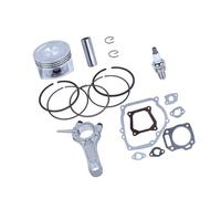 CTASRIM Kit Complet de Joints de bielle, Segments de Piston et Joints de Culasse 68 mm for Moteur de Tondeuse à Gazon GX160 6,5 CV. Pièces détachées.(2)