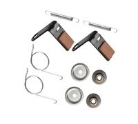 CTASRIM Kit de Plaquettes de Frein argenté et Marron, 12x10x6cm, adapté au GY21943B, Comprend Une Bague de retenue à Ressort