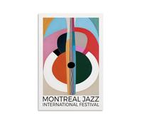 CTATOGE Poster vintage de musique de jazz - Art mural décoratif pour chambre à coucher - 30 x 45 cm - Sans cadre
