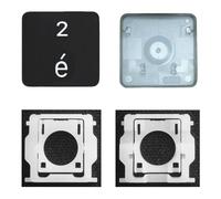 CTBDZ Capuchon de touche individuel avec charnière de remplacement pour MacBook Pro (M1 M2) A2141 A2251 A2289 A2338 A2442 A2485, Remplacement pour MacBook Air A2179 A2337 A2681 Capuchon de touche de