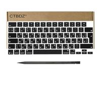 CTBDZ Touches de rechange pour MacBook Air & Pro/Max (M4 M5) 13", 14", 15", 16" A3240 A3241 A3448 A3449 A3434 A3428 A3429 (2025-2026) année (noir, UE-Russian-1)