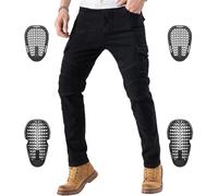 CTBQiTom Pantalon de Moto en Jean pour Homme avec Armure CE