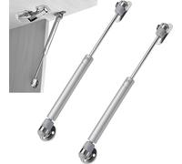 CTCEHL Vérin à Gaz,Charnière Porte Placard,100N Amortisseurs à Gaz et 90° Charniere Invisible Placard set,pour portes de placard,portes en bois,portes à lamelles en bois,armoires (2*Vérin à Gaz)