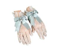 CTCOIJRN Bandeau for femmes et filles, bandeau large en dentelle, oreilles d'ours, accessoires for cheveux avec nœud Bandeaux(Green Gloves)