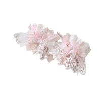 CTCOIJRN Bandeau Lolita en dentelle rose for femmes, bandeau avec nœud, chapeau haut-de-forme, accessoires de Costume à la mode Bandeaux(Arm sleeves)
