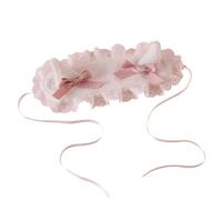 CTCOIJRN Bandeau oreilles de mouton mignon for femmes et filles, accessoires de cheveux Lolita, bandeau avec nœud, bandes de cheveux à la mode Bandeaux(Bianco)