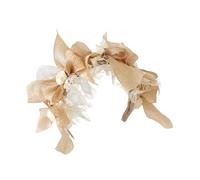 CTCOIJRN Bandeaux à nœud for femmes gothique Lolita bandeau de mode antidérapant avec nœud filles bandeau accessoires de cheveux Bandeaux(Champagne 2)
