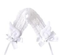 CTCOIJRN Bandeaux de Cheveux for Femmes, Bandeau Cosplay de Demoiselle d'honneur, Couvre-Chef en Dentelle Lolitas avec de Jolies décorations de nœud Papillon, Accessoires for Cheveux Bandeaux