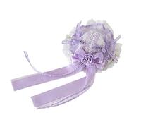 CTCOIJRN Bandeaux en dentelle violet for femmes, bandeau Lolita avec nœud, chapeau haut-de-forme, bandeaux à la mode, accessoires de costumes Bandeaux(Hat Headbands)