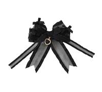 CTCOIJRN Bandeaux for femmes bandeau en dentelle Lolita coiffure de demoiselle antidérapant mode bandes de cheveux accessoires de cheveux de fête Bandeaux(Bow headband)