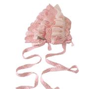 CTCOIJRN Bandeaux larges for femmes, bandeau Lolita en dentelle rose, cerceau for cheveux, bandeaux à la mode, accessoires de Costume Bandeaux(Type B)