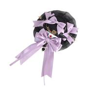 CTCOIJRN Bandeaux magiques noirs violets for femmes, bandeau gothique Lolita à la mode, accessoires for cheveux for filles Bandeaux(Hat Headband)