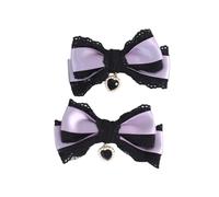 CTCOIJRN Bandeaux magiques noirs violets for femmes, bandeau gothique Lolita à la mode, accessoires for cheveux for filles Bandeaux(Fish Mouth Clip)
