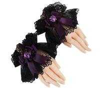 CTCOIJRN Bandeaux roses antidérapants for femmes, bandeaux gothiques lolita à la mode, joli bandeau for filles, accessoires de cheveux Bandeaux(Arm sleeve)