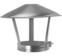 CTCOIJRN Bouchon de cheminée en acier inoxydable 304, anti-courants d'air, convient à tous les types de carburant, protection contre la pluie et la neige, protection de conduit 75-250 mm, 170 mm (170