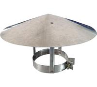 CTCOIJRN Capot de toit de cheminée, housse de protection pour tuyau de pluie, capuchon de protection galvanisé en fer blanc pour conduit de ventilation, chapeau de pluie, 8 cm (19 cm)