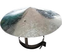 CTCOIJRN Capuchon de cheminée en fer blanc - Diamètre de la cheminée - Conduit de ventilation - Chapeau de pluie - 220 mm (130 mm)