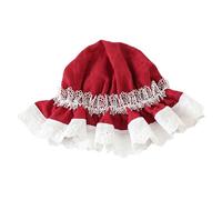 CTCOIJRN Chapeau en dentelle Lolita mignon for femmes, Bonnet, bandeaux en dentelle, accessoires for cheveux, couvre-chef Bandeaux(Rot,One Size)