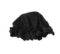 CTCOIJRN Chapeau en dentelle Lolita mignon for femmes, Bonnet, bandeaux en dentelle, accessoires for cheveux, couvre-chef Bandeaux(Schwarz,One Size)
