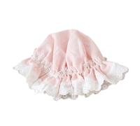 CTCOIJRN Chapeau en dentelle Lolita mignon for femmes, Bonnet, bandeaux en dentelle, accessoires for cheveux, couvre-chef Bandeaux(Lightpink,One Size)