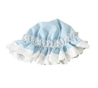 CTCOIJRN Chapeau en Dentelle Lolita Mignon for Femmes, Bonnet, Bandeaux en Dentelle, Accessoires for Cheveux, Couvre-Chef Bandeaux(Cream Blue,One Size)