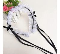 CTCOIJRN Coiffe Lolita, bandeau, accessoires, cerceau for cheveux, vintage japonais doux lolita en dentelle avec nœud, couvre-chef, bandeau for cheveux, accessoires for cheveux quotidiens, bandeaux 2