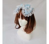 CTCOIJRN Coiffure Lolita, bandeau, accessoires, cerceau for cheveux, bandeau en dentelle Kawaii for fille, bandeau avec nœud Lolita, pince à cheveux for femmes et filles, couvre-chef Anime Loli 2 pièc