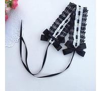 CTCOIJRN Coiffure Lolita, bandeau, accessoires, cerceau for cheveux, dentelle douce for fille, bandeau Kawaii avec nœud en ruban, couvre-chef for femme, bandeau Loli foncé, accessoires for cheveux, 2