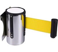 CTCOIJRN Colourful Retractable queuing Tape, Wall Mounted Obstacle Rope Safety Belt, Hotel Restaurant Public Place Caution Tape(Giallo)