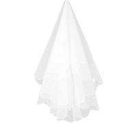 CTCOIJRN Voile de mariée, peigne à voile, ensemble de ceinture de mariée, coiffes de mariage, double dentelle, long voile de mariée, voile blanc, accessoires de mariage, coiffure de mariage, accessoir