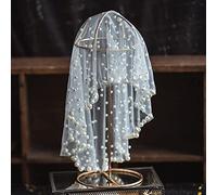 CTCOIJRN Voile de mariée, peigne à voile, ensemble de ceinture de mariée, coiffes de mariage, serre-têtes en perles, couvre-chef en dentelle, voiles for mariées, bandeaux de cheveux, accessoires for c
