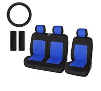 CTCYWLWAYZ Housse siège Auto pour VW pour Crafter LT T4 T5 2 + 1 Housses Siège Auto Protecteur(Upgraded Blue)