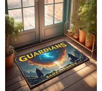 CTDF Paillasson de bienvenue pour entrée extérieure, Gardiens de la Croix céleste : Un conte de deux héros Paillasson de ferme Tapis de porte d'entrée amusant (40 x 60 cm)