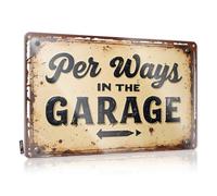 CTDF Panneau de bar en métal vintage pour garage : Per Ways In The Tin Sign Man Cave Décoration murale Plaque amusante pour homme (30 x 40 cm)