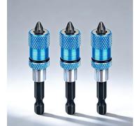 CTDMJ 3pcs Porte-embout pour cloison sèche Bit pour cloison sèche Magnétique Tige hexagonale 1/4 de pouce Porte-embout magnétique à changement rapide Réglage profondeur vissage Embout de vissage
