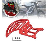 CTDOESO Billette d'aluminium CNC Couvercle de protection de pignon arrière Gardes de disque arrière Rotor Adaptateur Protecteur d'étrier de frein pour Sur-Ron MX et X Bike et pour Segway X260 (Rouge)