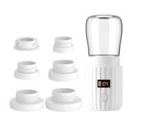 CTDWNT Chauffe-biberon portable, chauffe-lait avec charge super rapide et sans fil, chauffe-biberon de voyage avec chauffage rapide avec 5 adaptateurs, chauffe-biberon avec contrôle de la température