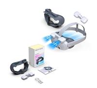 CTDWNT Masque facial pour casque Meta Quest3, épais pour Meta Quest3, masque de rechange pour cycle de refroidissement de circulation d'air, interface faciale VR et ensemble de rechange en mousse