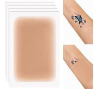 CTEAKOP Lot de 4 rubans adhésifs de tatouage imperméables pour tatouage, cicatrice, taches sombres, marques de naissance (foncé)
