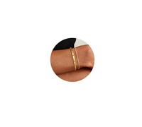 CTEEGN Ensemble de bracelets de tennis en or pour femme - Empilables - 14 carats - Ne ternissent pas - Tendance - Épais - Imperméables - Tendance - Simple - Grande taille - Bijoux cadeaux
