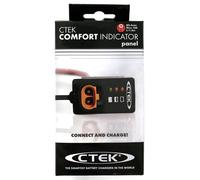 CTEK Indicator Panel 1,5M, Indicateur LED Monté sur Panneau Indiquant État de Charge de la Batterie et Quand Charger, pour Batteries 12V Plomb-Acide, pour Voitures, Motos et Autres Véhicules