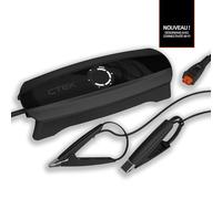 CTEK CS ONE (Gen 2) avec Wi-Fi, chargeur et mainteneur de batterie intelligent 12 V, contrôle via application, surveillance à distance, charge adaptative et pinces sans polarité pour voitures et motos