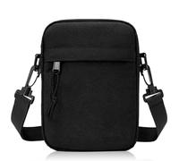 CTENG Sac à bandoulière homme - Petit sac à bandoulière - Sac à bandoulière pour homme - Mini sac banane étanche pour la vie quotidienne, les voyages (noir), Étrange