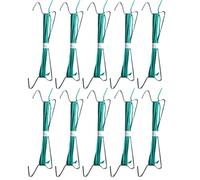 CTForest 10 Pièces Crochet Tomate Jardin, Porte-Plante de Tomate, Crochet de Tomate Jardin, Pinces à Légumes, Convient pour la Fixation de Plantes, Aide à l'escalade(Vert)